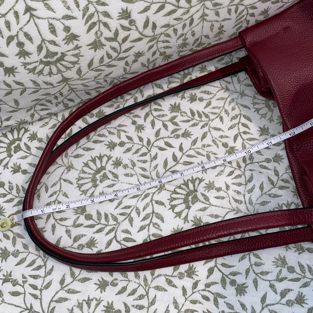 Elegant Red Pebbled‎ Cowhide Leather Hobo/Shoulder Bag
